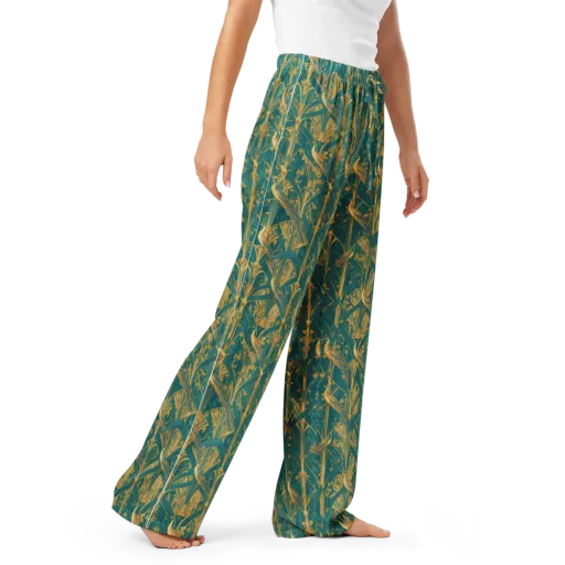 Peacock Arabesque on a Women's Pajama Pants
