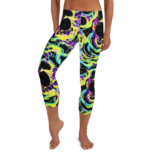Electroflora on a Capri Leggings