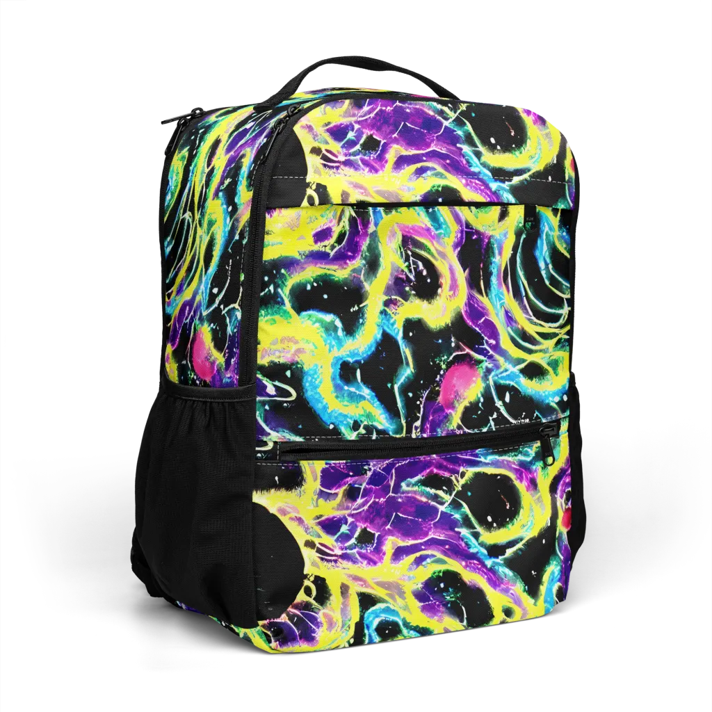 Electroflora on Utility Backpack — Right Front