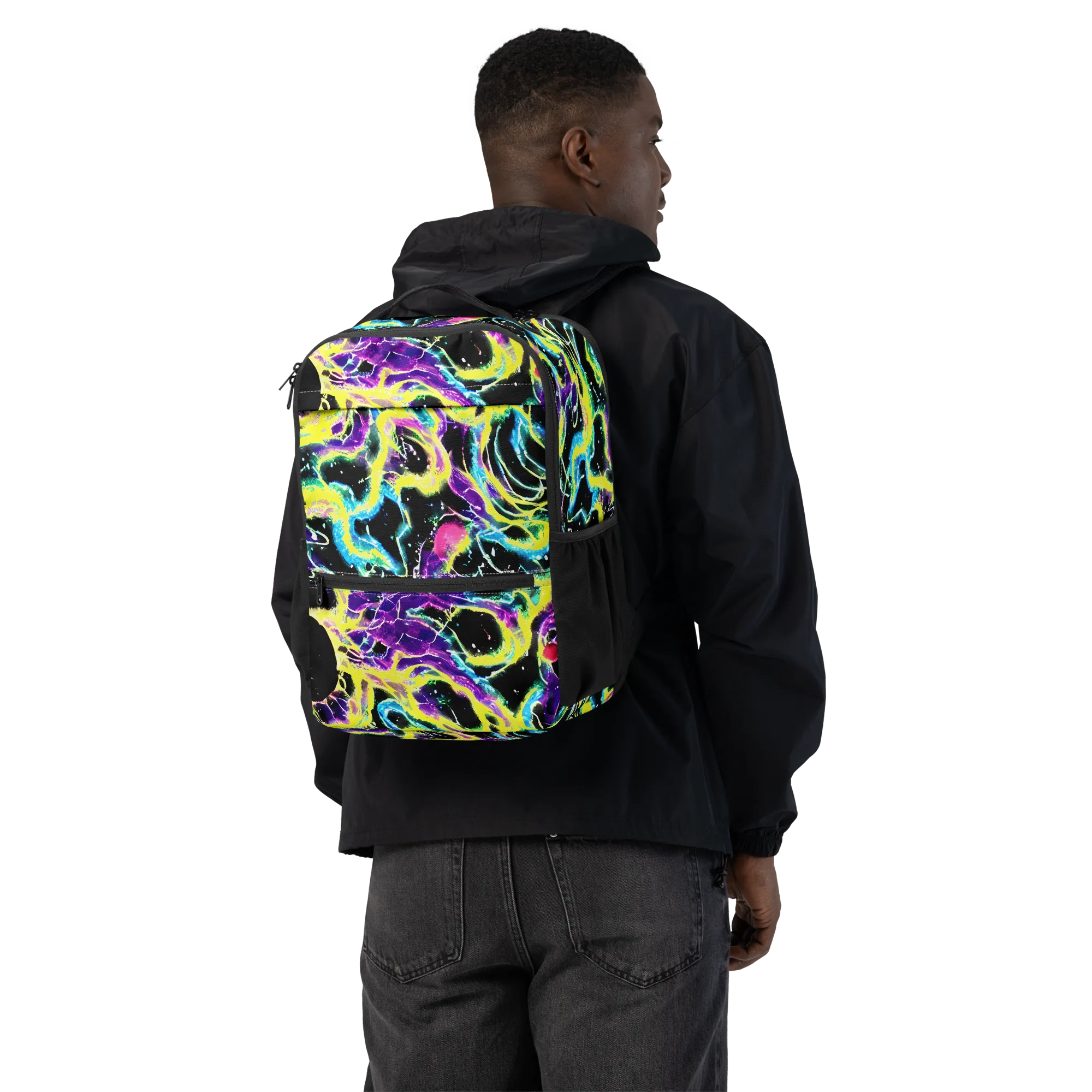 Electroflora on Utility Backpack — Back