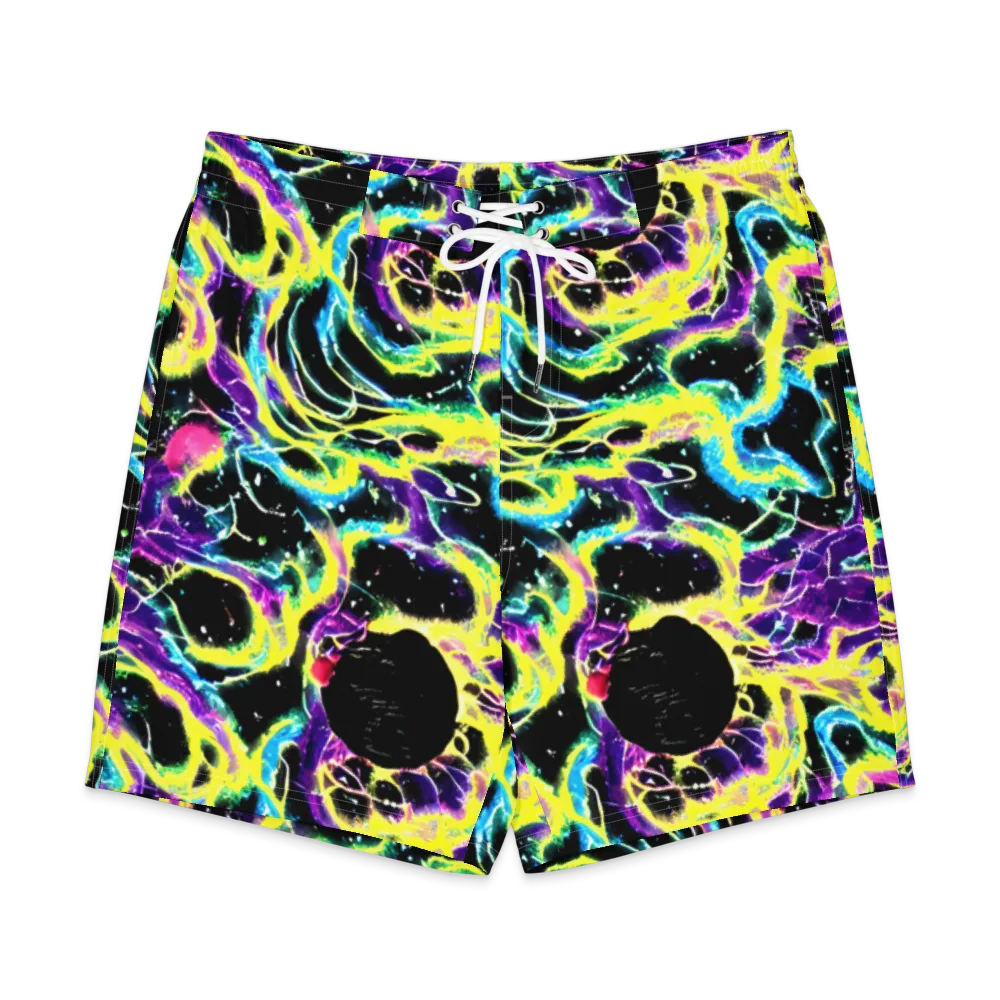 Electroflora on Men's Board Shorts — Front