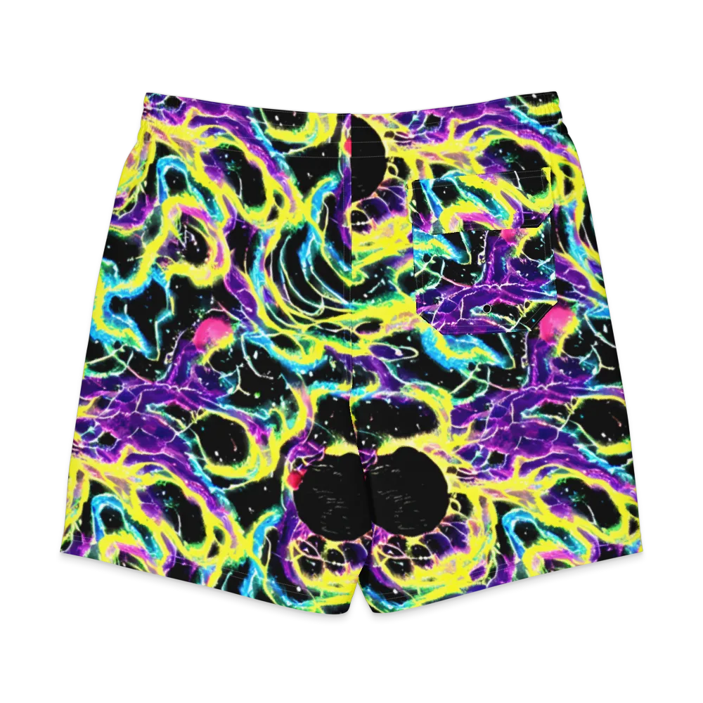 Electroflora on Men's Board Shorts — Back