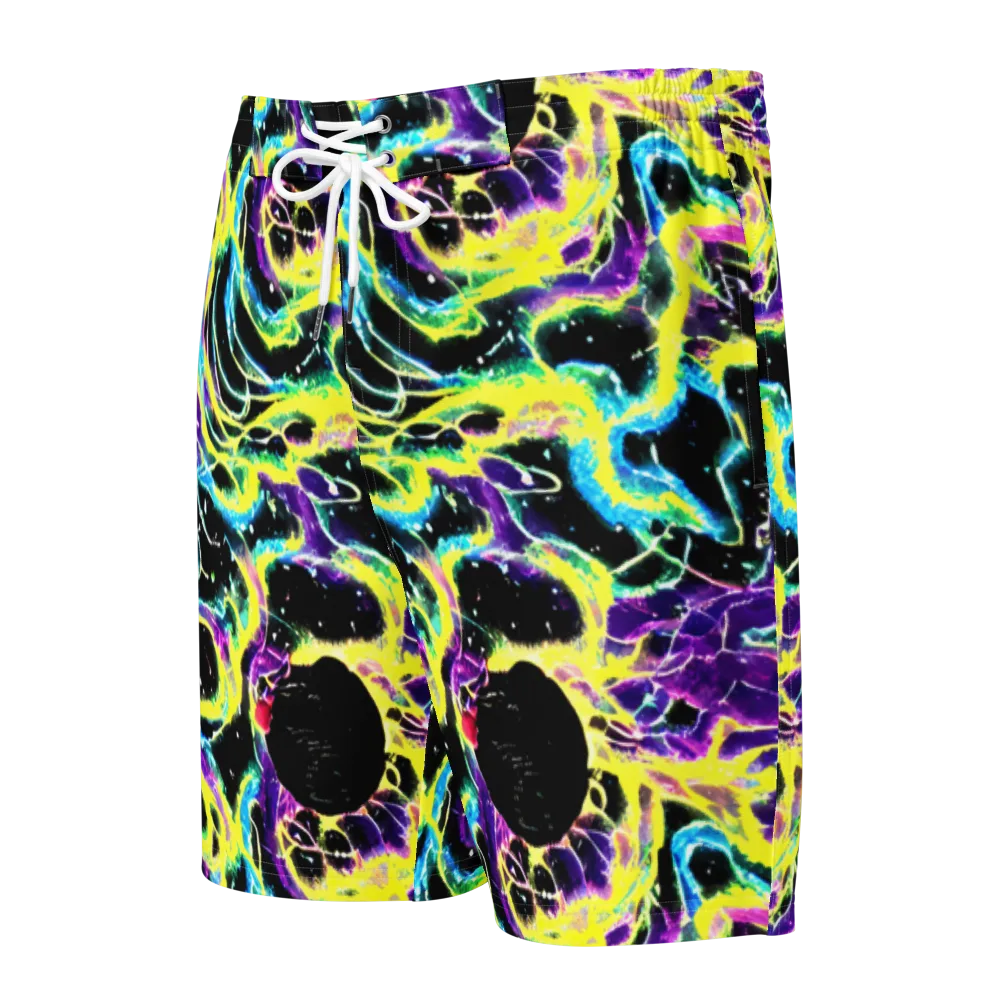 Electroflora on Men's Board Shorts — Front