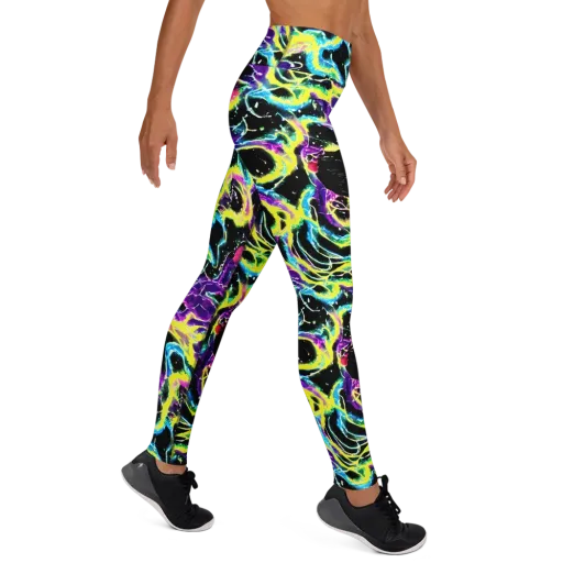 Electroflora on a Yoga Leggings