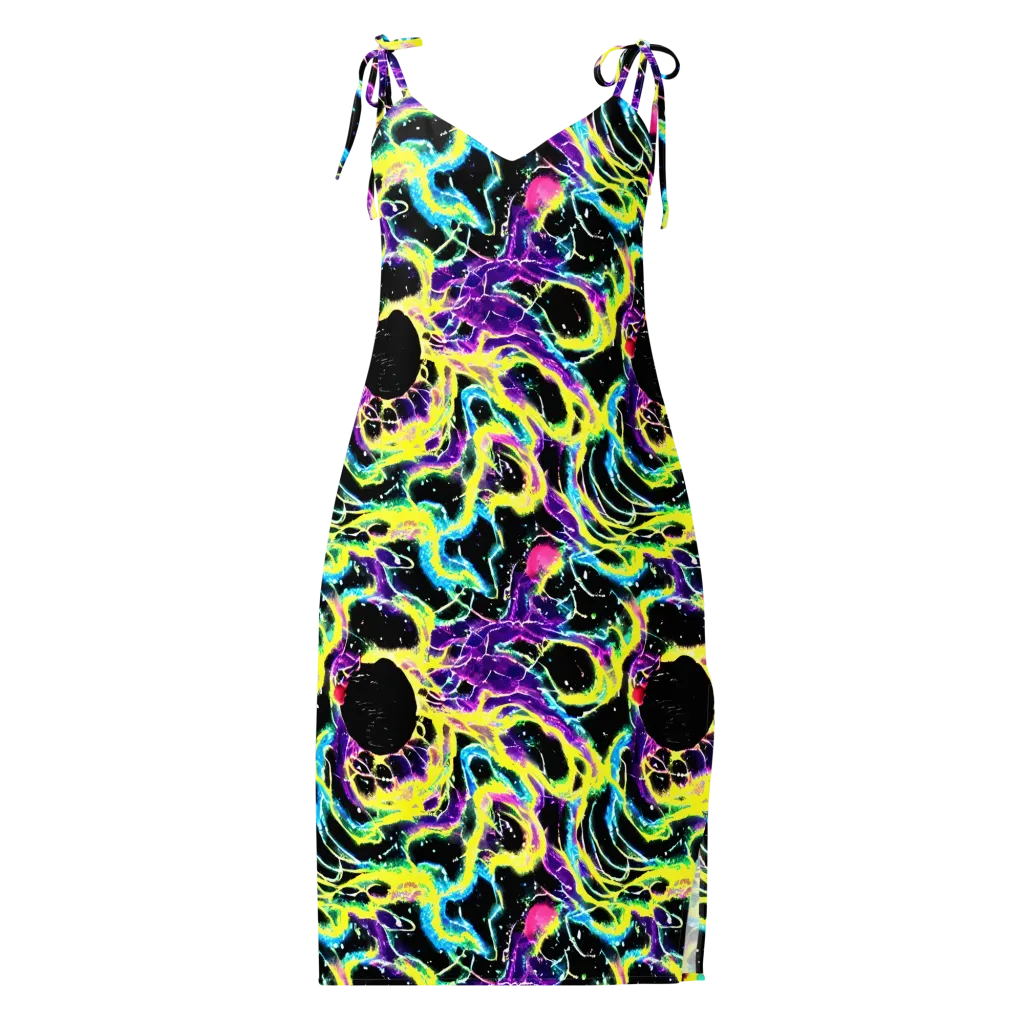 Electroflora on Slip Dress — Front