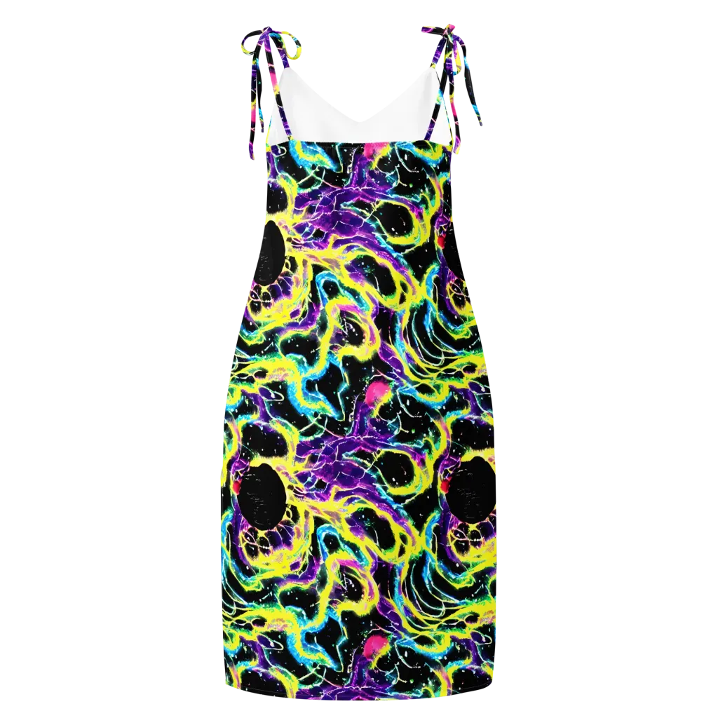 Electroflora on Slip Dress — Back