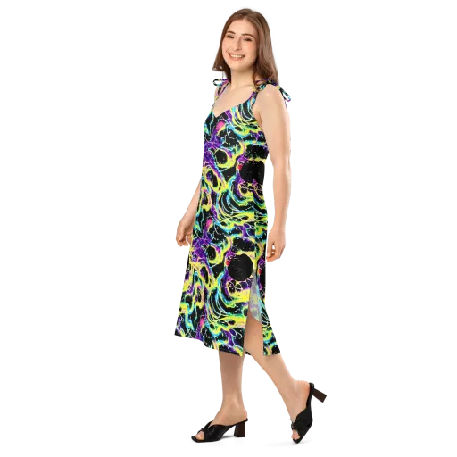 Electroflora on a Slip Dress