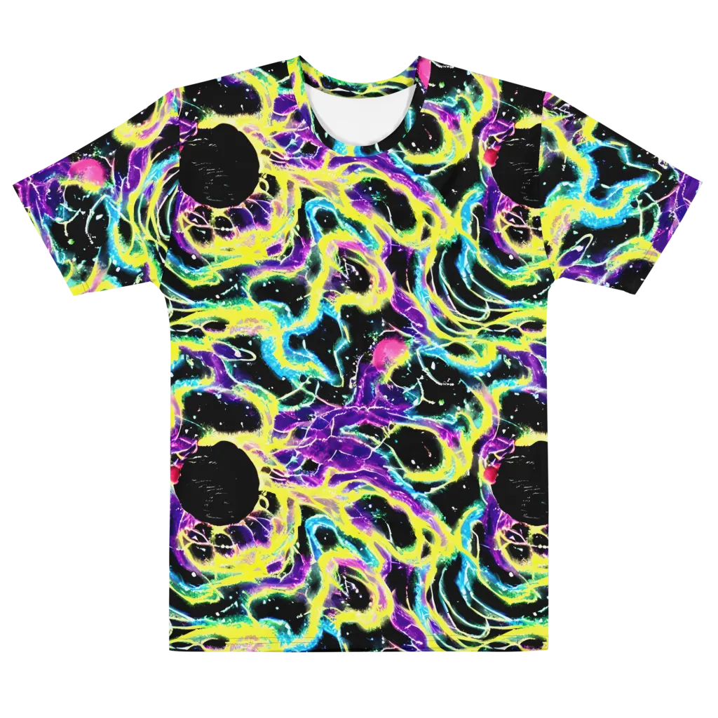 Electroflora on Men's Cotton Crew Neck T-Shirt — Front