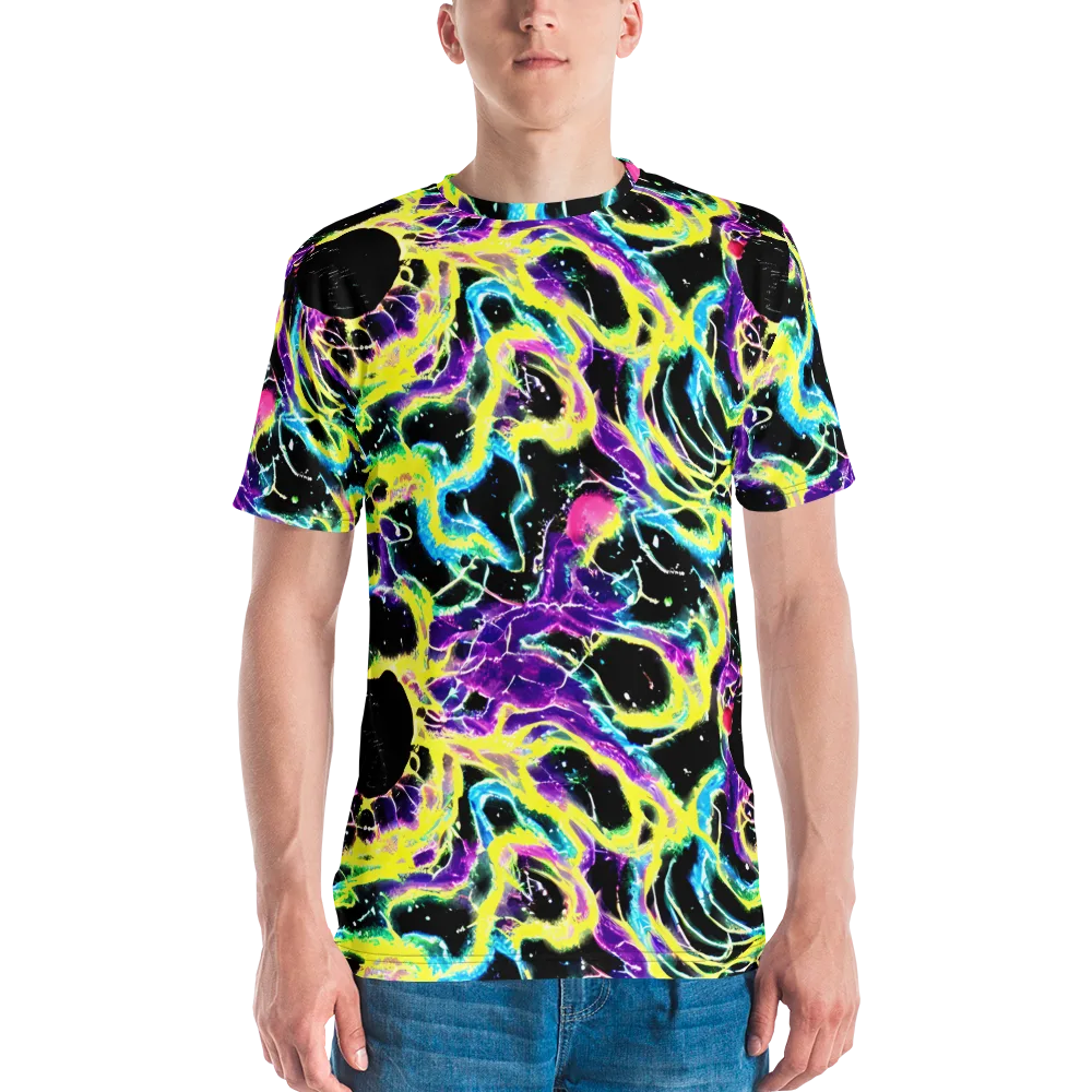 Electroflora on Men's Crew Neck T-Shirt — Front