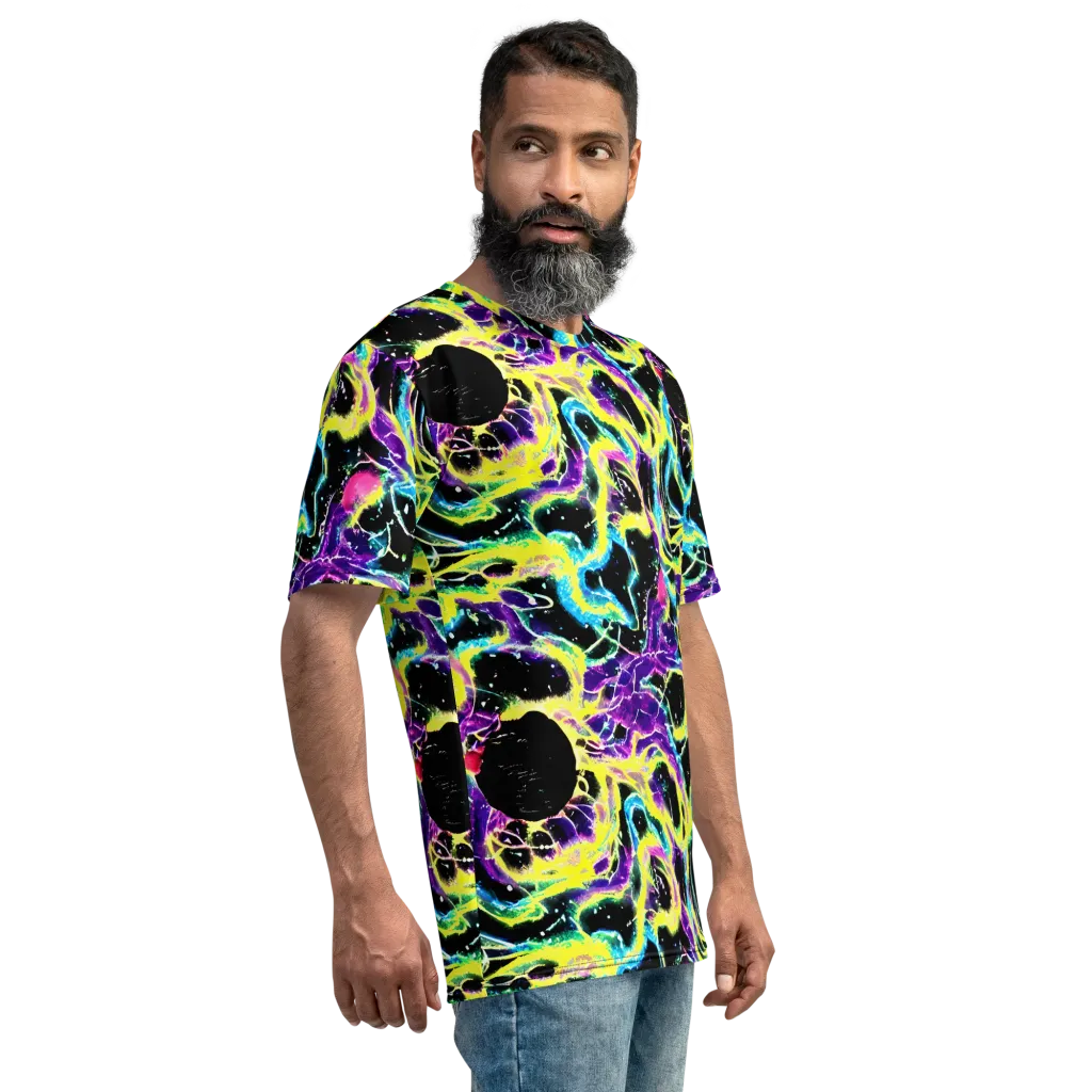 Electroflora on Men's Crew Neck T-Shirt — Right