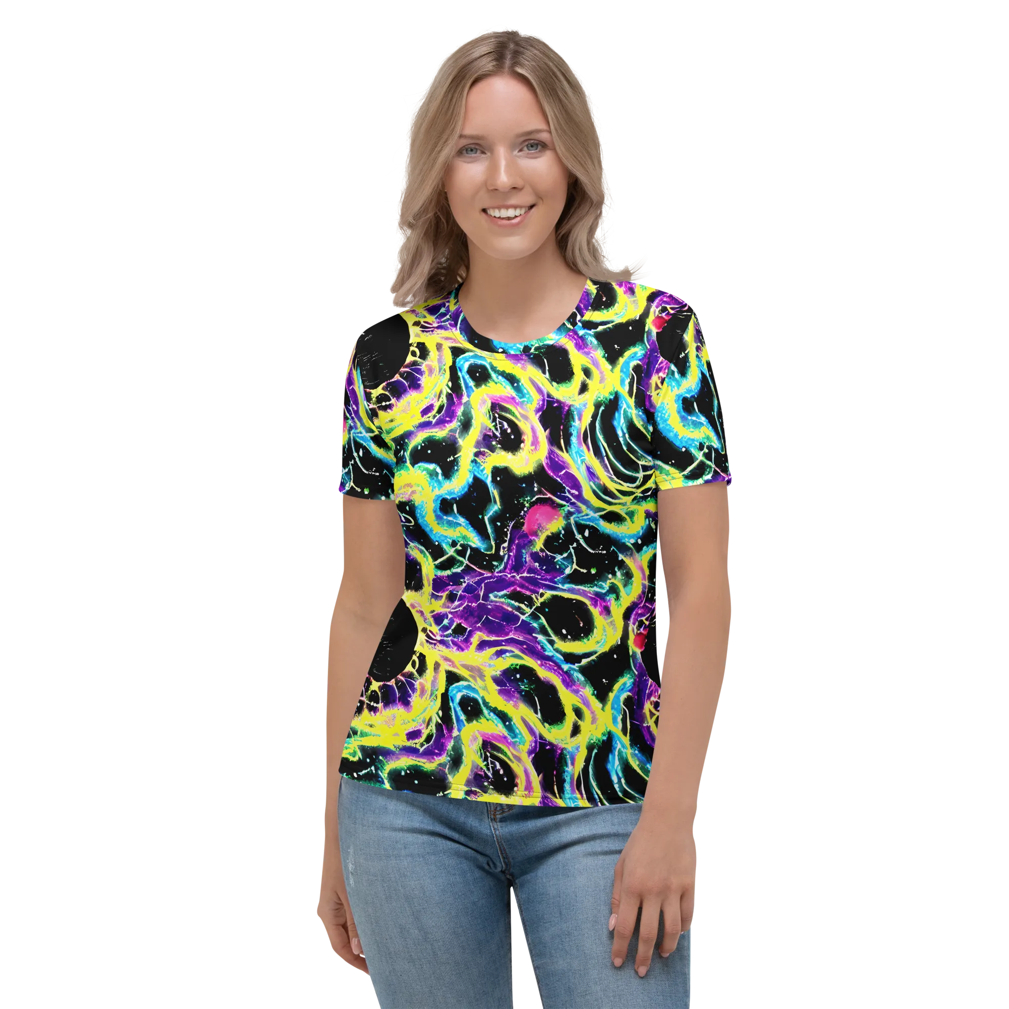 Electroflora on Women's Crew Neck T-Shirt — Front