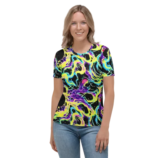 Electroflora on a Women's Crew Neck T-Shirt