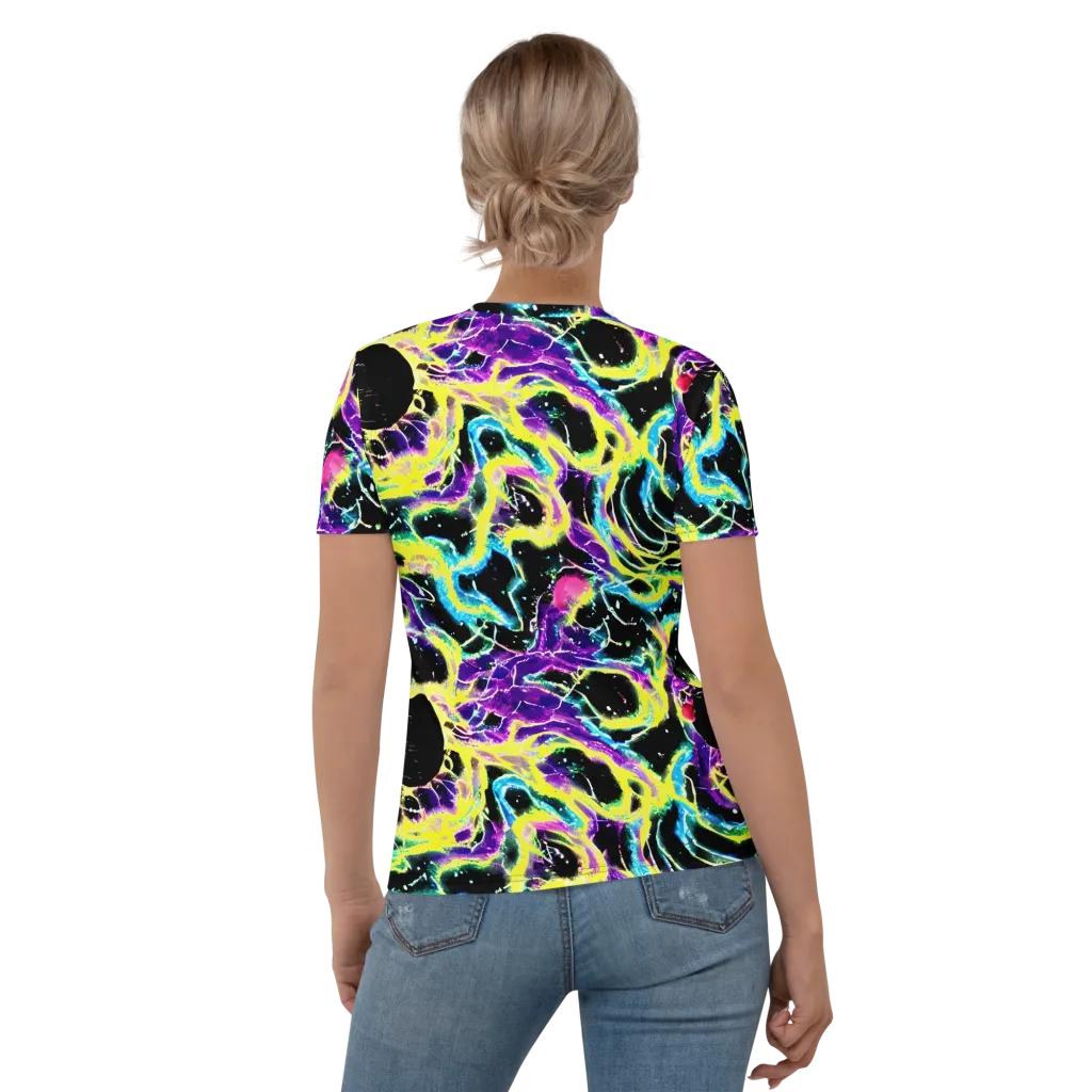 Electroflora on Women's Crew Neck T-Shirt — Back