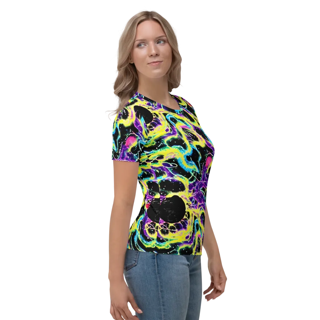 Electroflora on Women's Crew Neck T-Shirt — Right