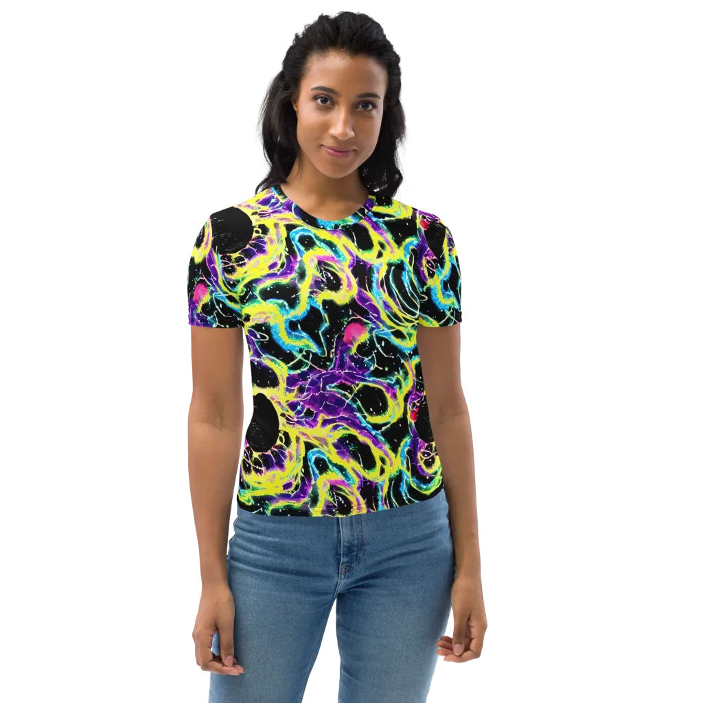 Electroflora on Women's Crew Neck T-Shirt — Front