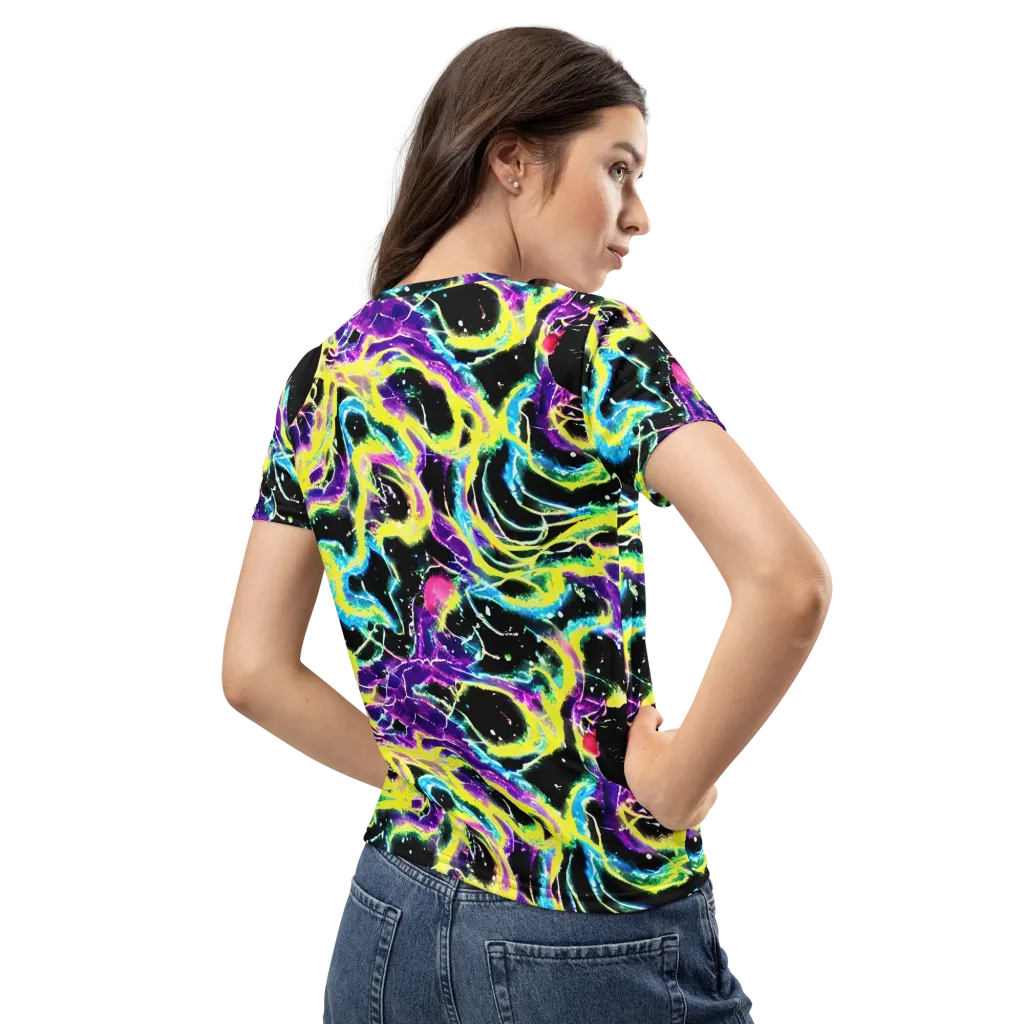 Electroflora on Women's Crew Neck T-Shirt — Back