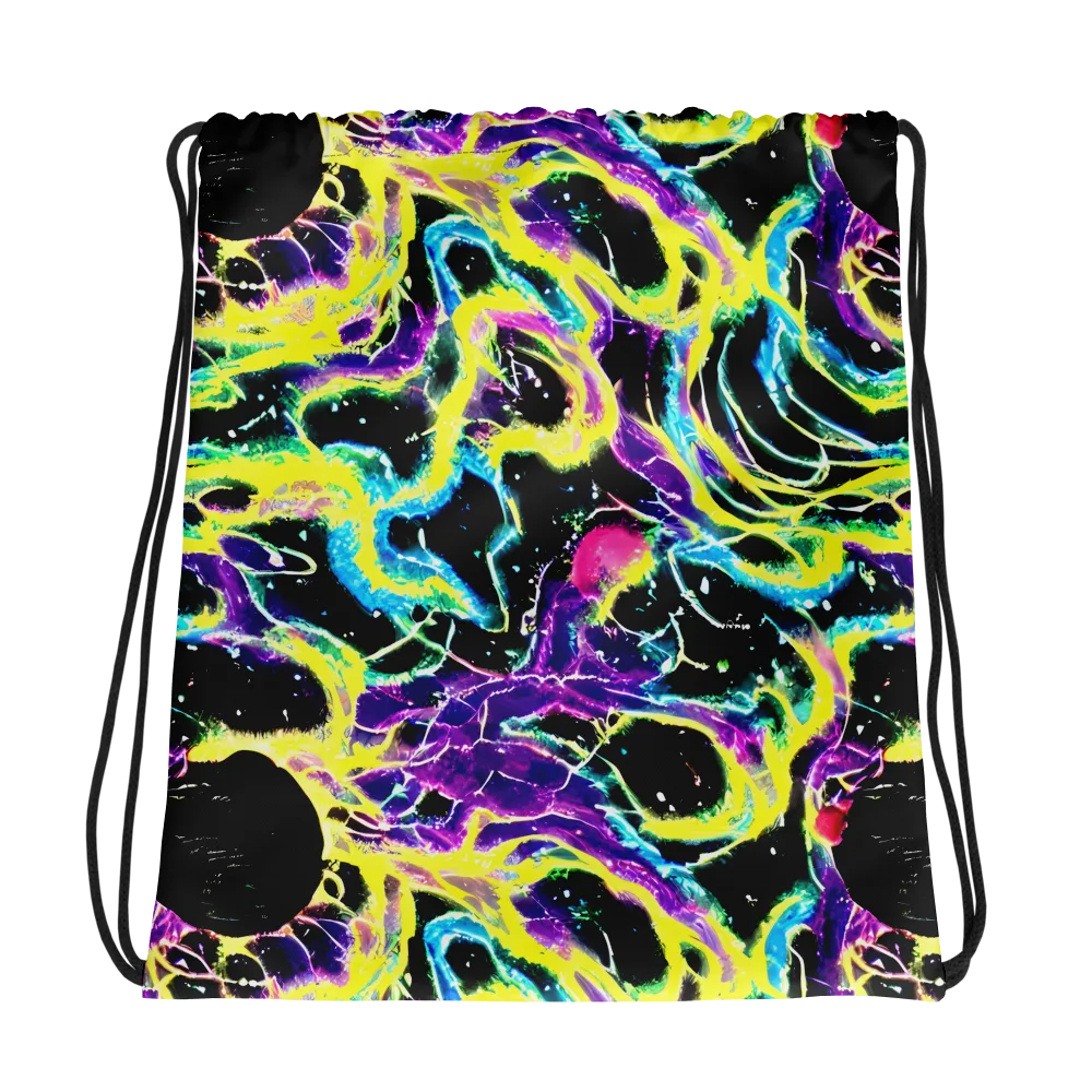 Electroflora on Drawstring Bag — Photo