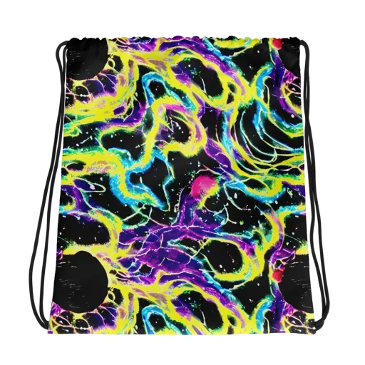 Electroflora on a Drawstring Bag