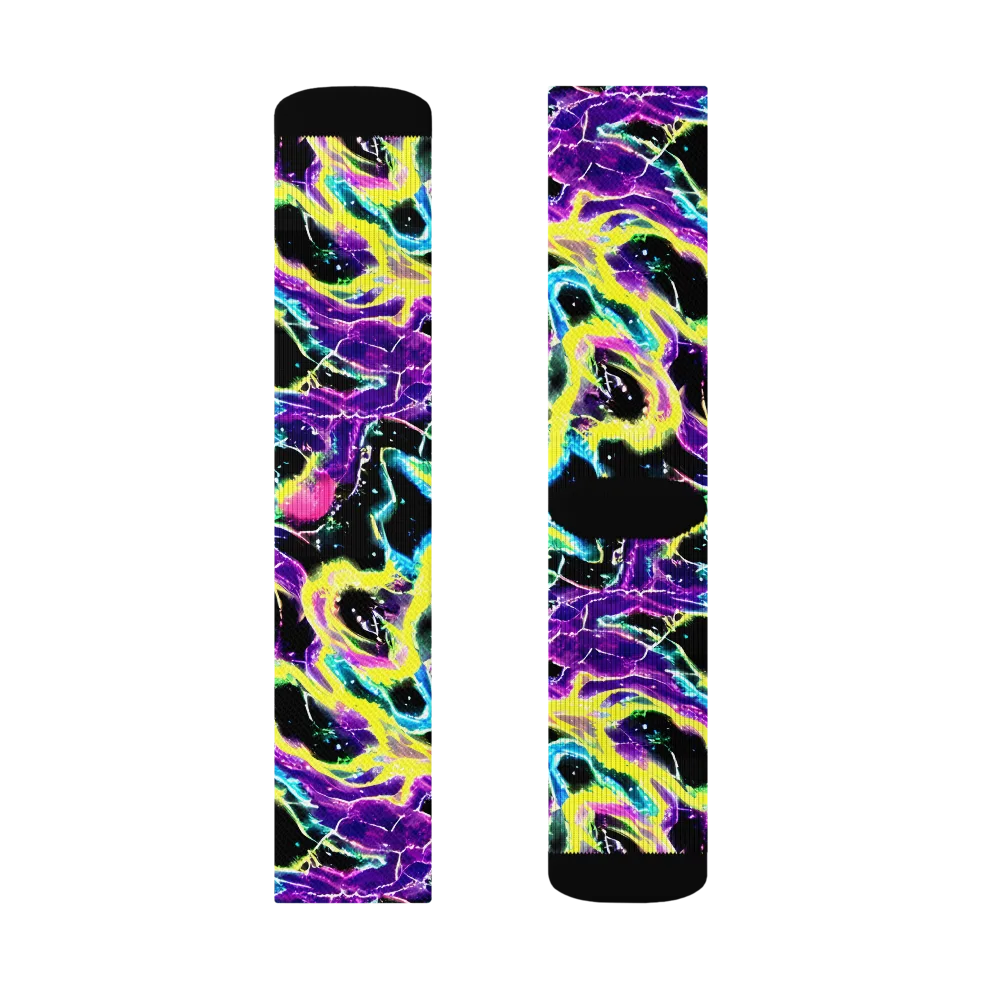Electroflora on Socks — Right Sock