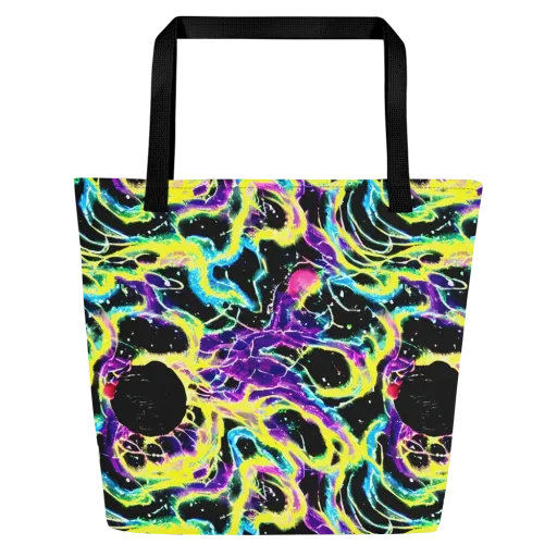 Electroflora on a Large Tote Bag W/ Pocket