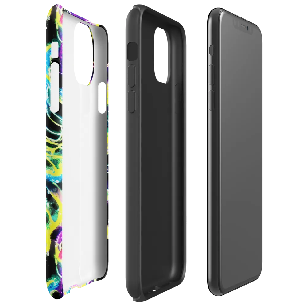 Electroflora on Tough Case for iPhone® — Right
