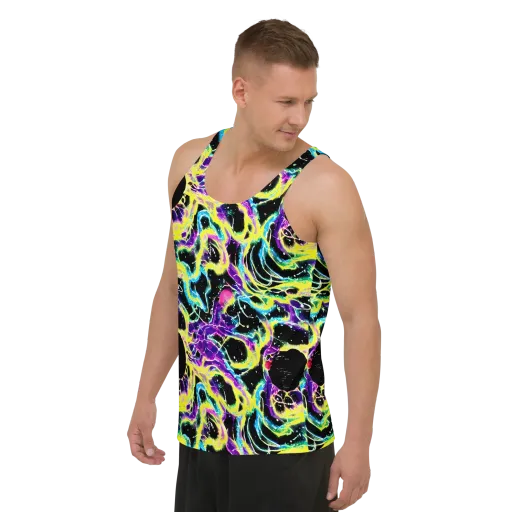 Electroflora on a Men's Tank Top