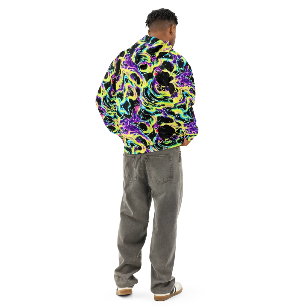 Electroflora on Cotton Hoodie — Back