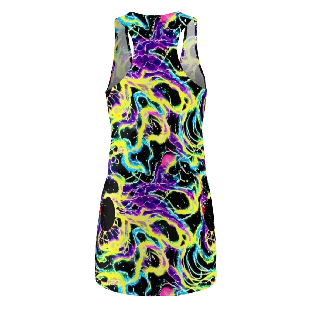Electroflora on Racerback Dress — Back
