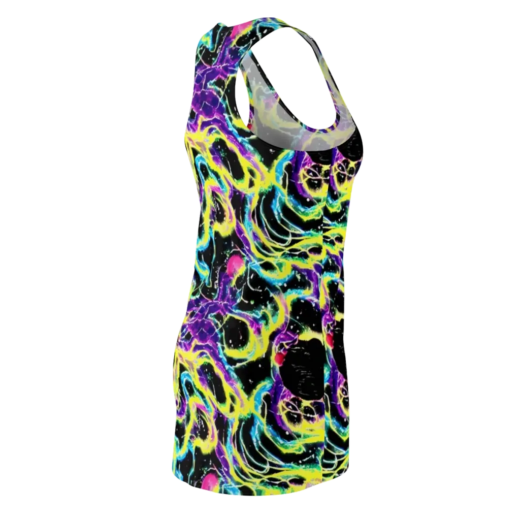 Electroflora on Racerback Dress — Back Side