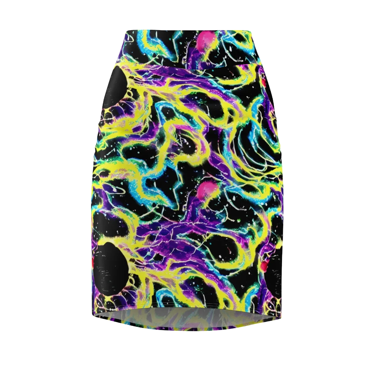 Electroflora on Pencil Skirt — Front