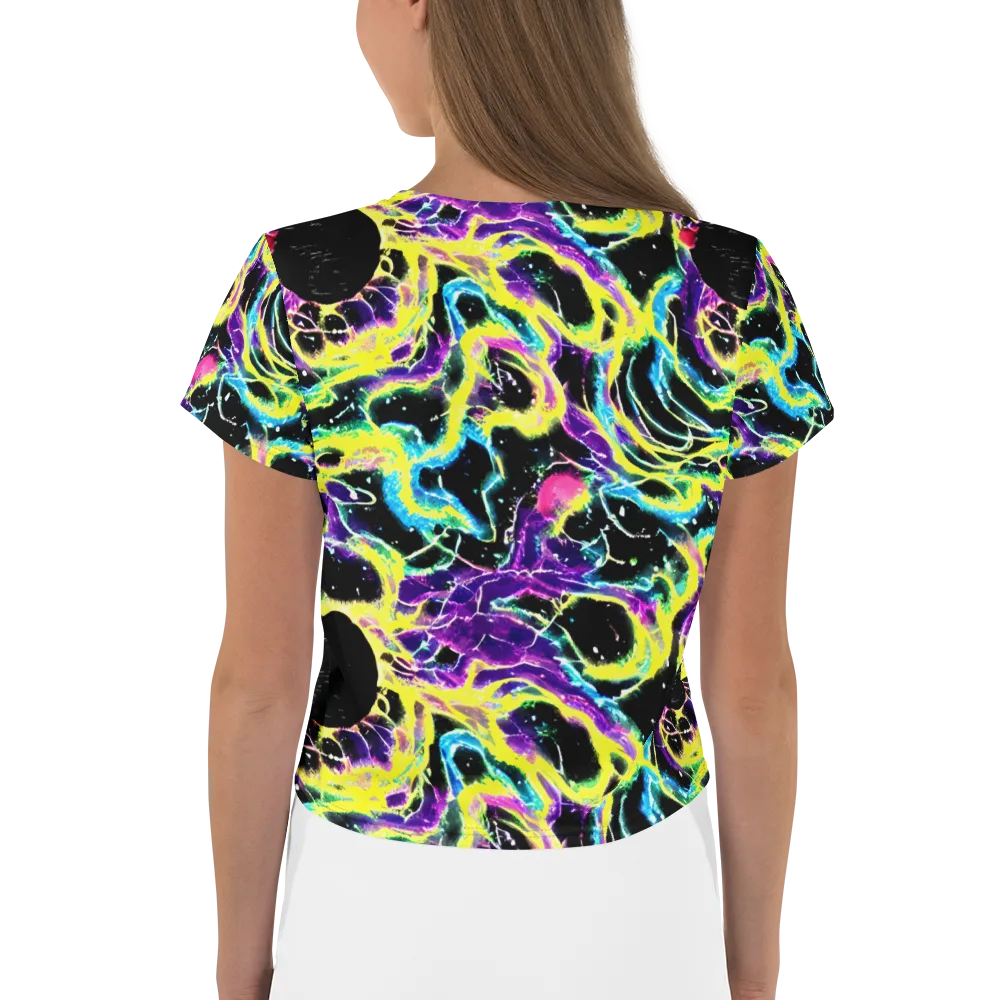 Electroflora on Crop Tee — Back