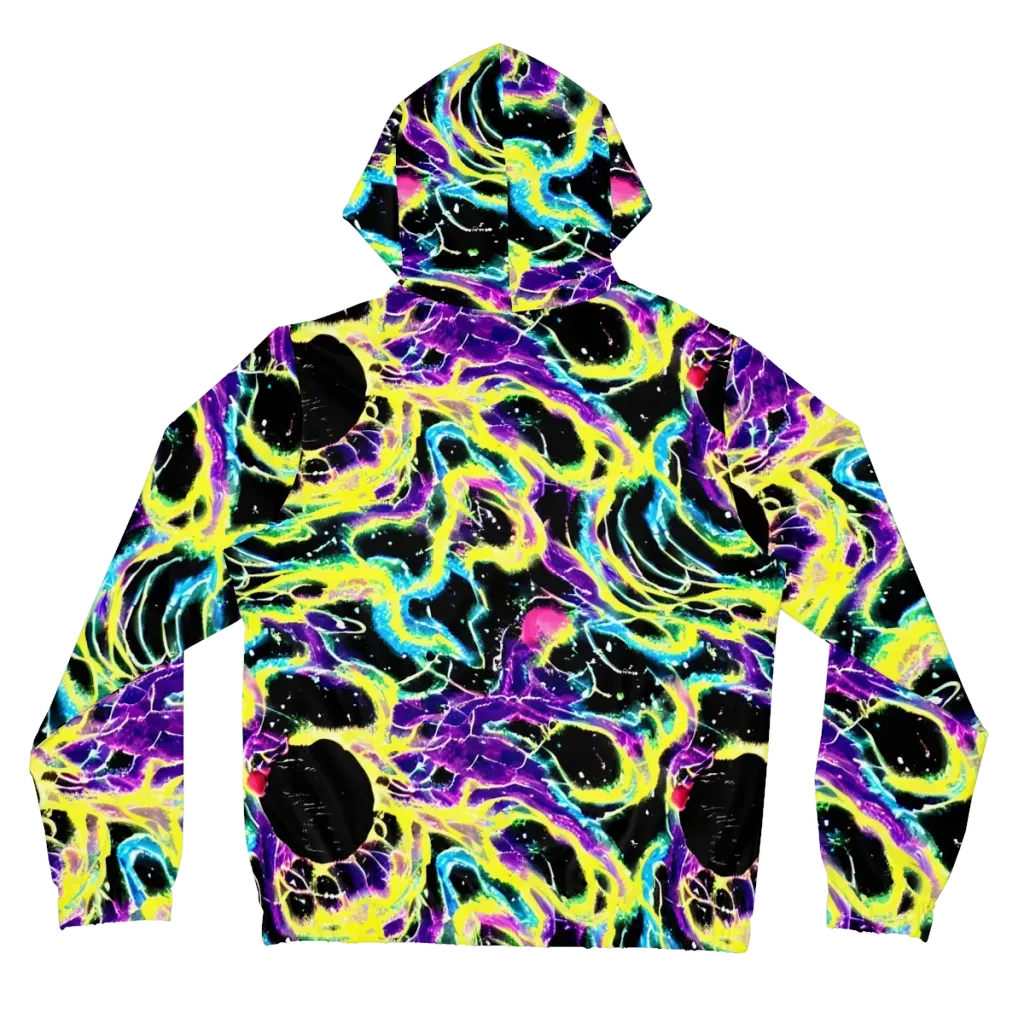 Electroflora on Women's Full-Zip Hoodie — Back