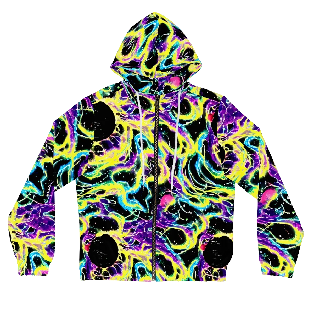 Electroflora on Women's Full-Zip Hoodie — Front