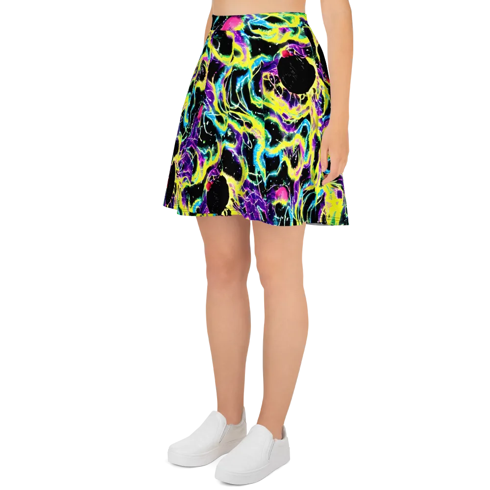Electroflora on Skater Skirt — Left