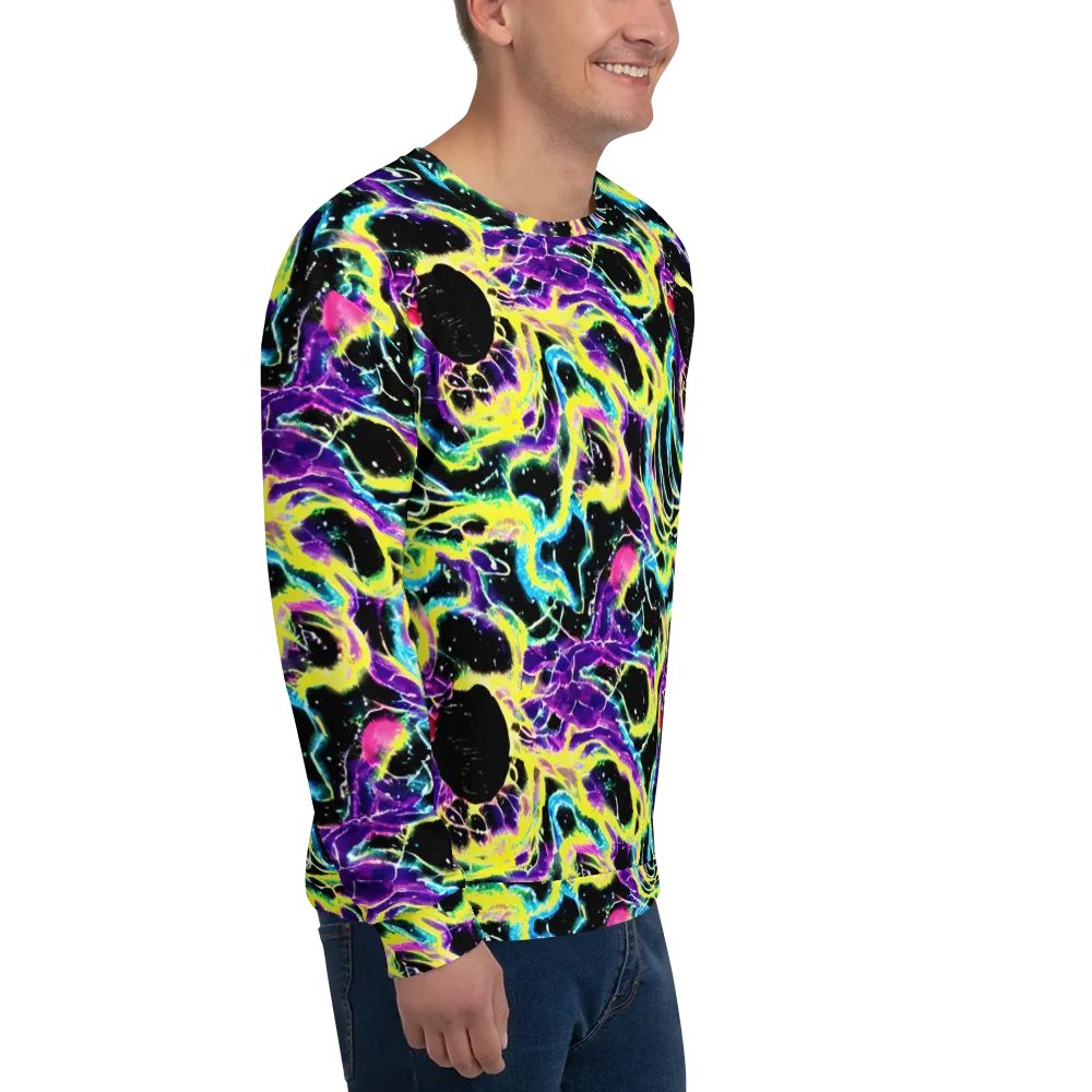 Electroflora on Sweatshirt — Right Front