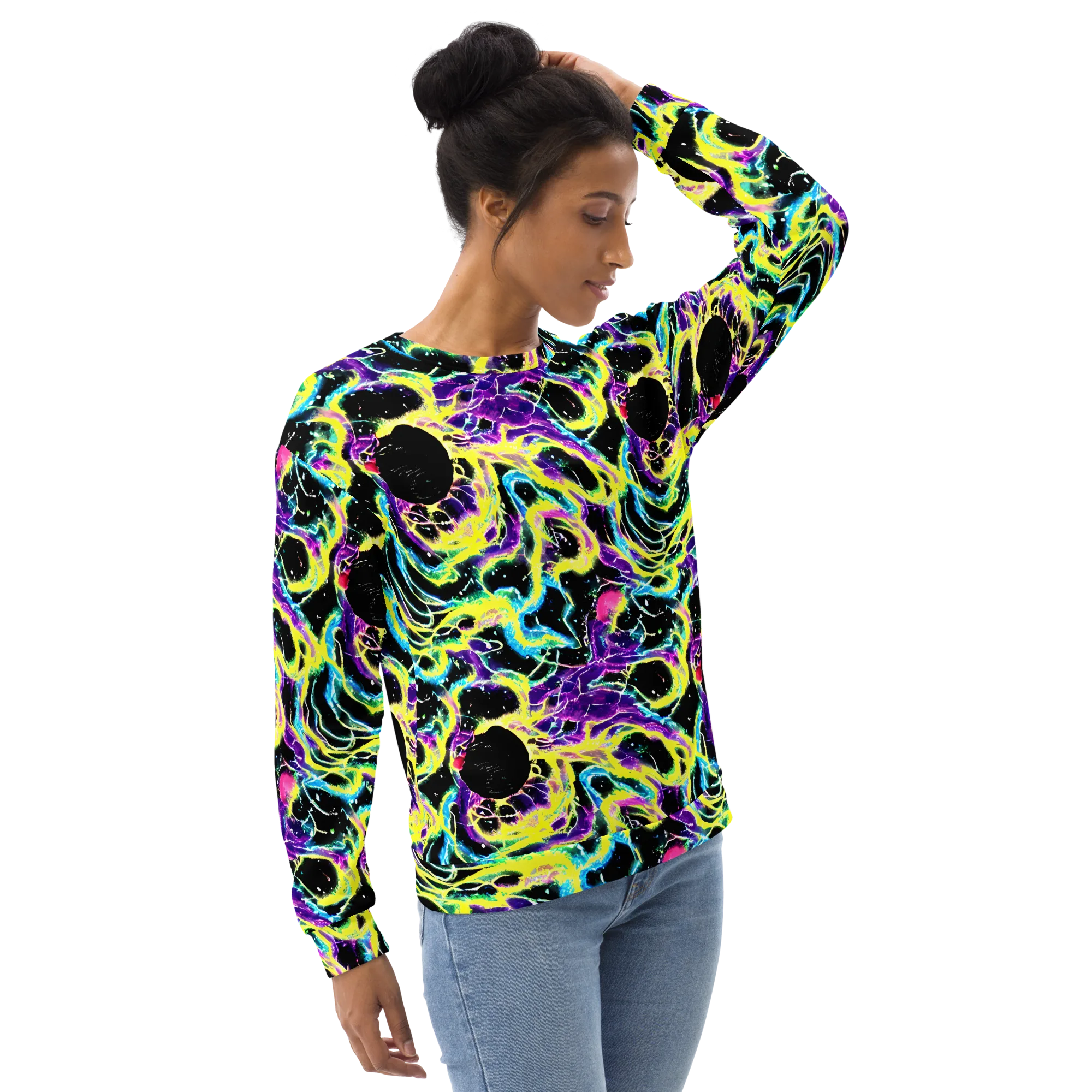 Electroflora on Sweatshirt — Right Front