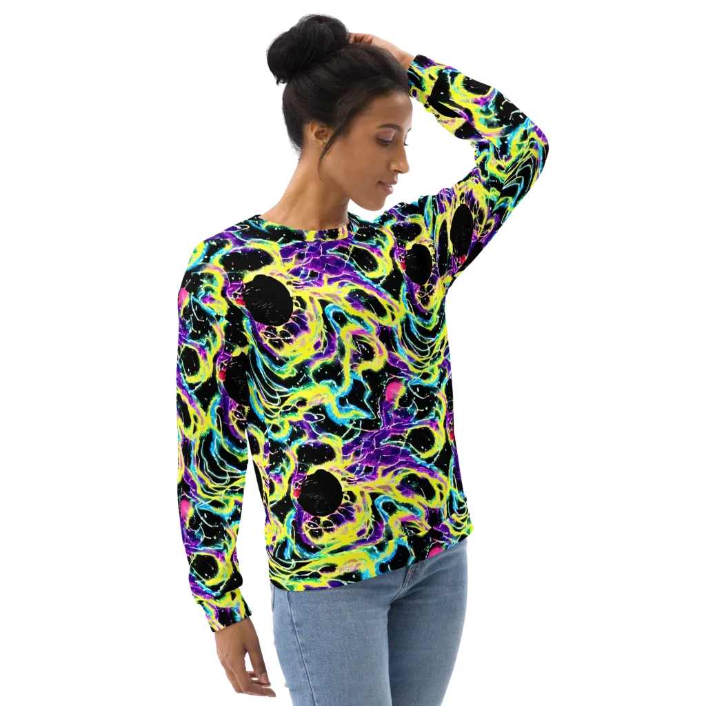 Electroflora on Sweatshirt — Right Front