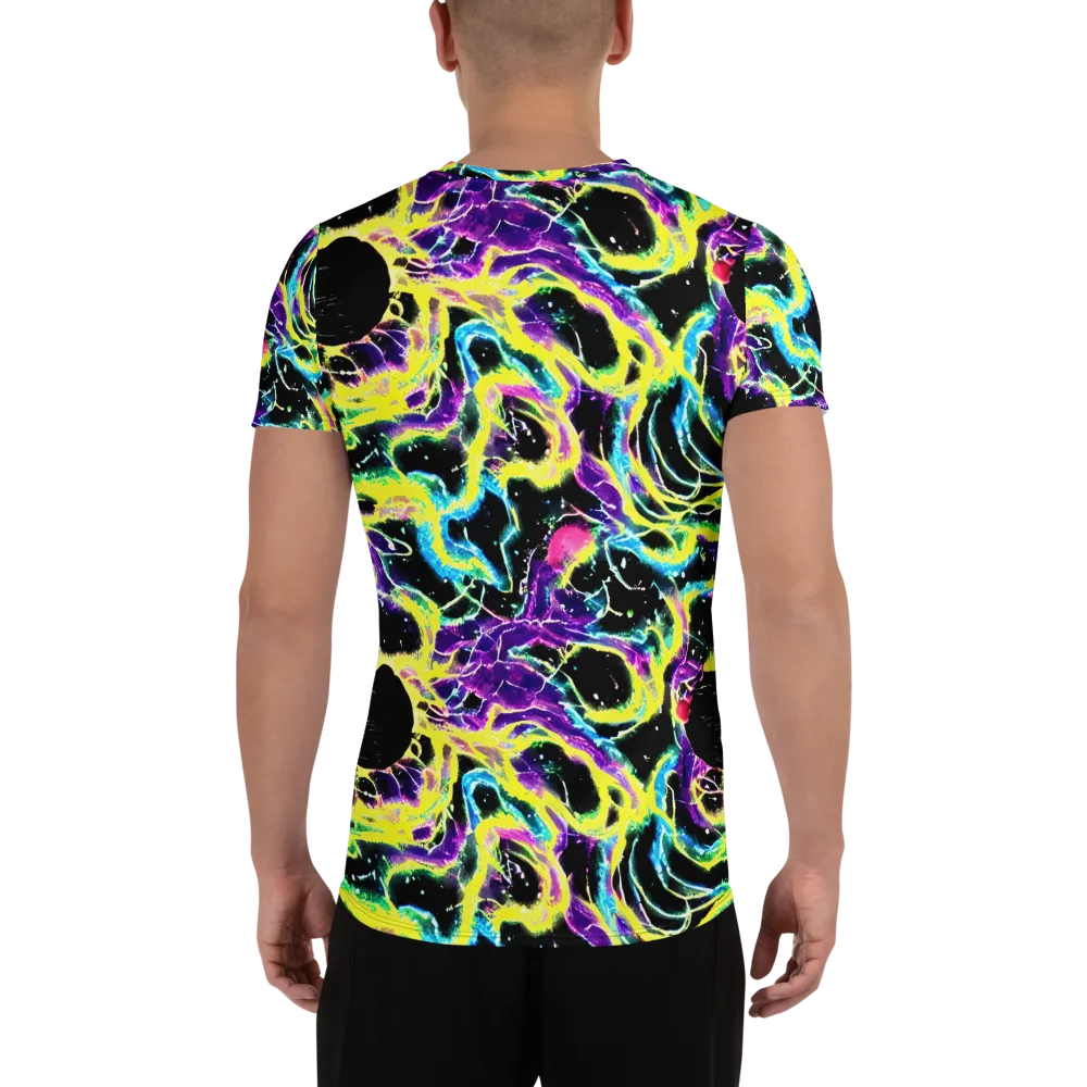 Electroflora on Men's Athletic T-Shirt — Back