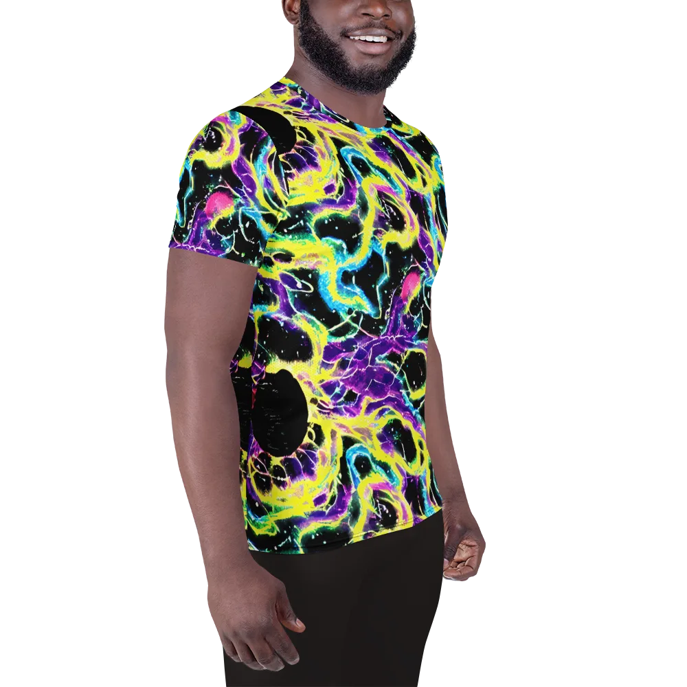 Electroflora on Men's Athletic T-Shirt — Right