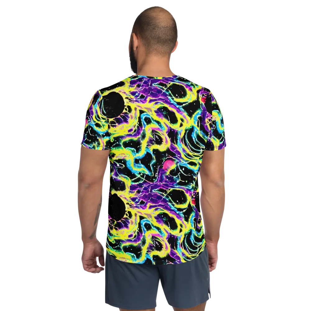 Electroflora on Men's Athletic T-Shirt — Back