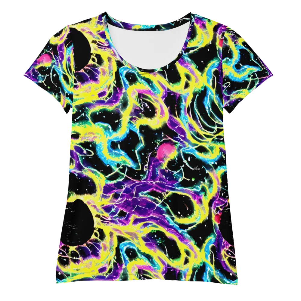Electroflora on Women's Athletic T-Shirt — Front