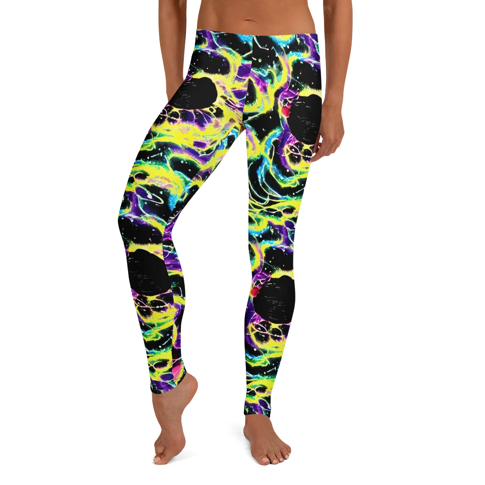 Electroflora on Leggings — Front