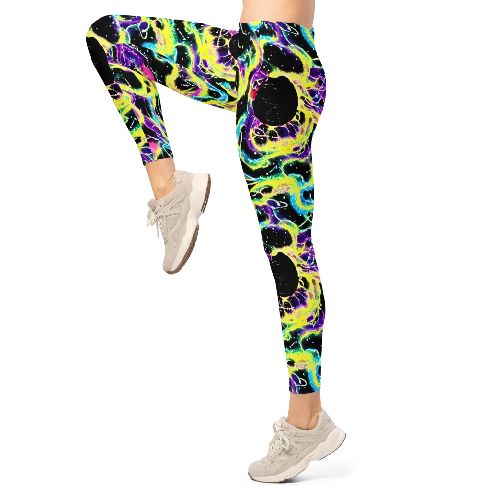 Electroflora on Leggings — Left