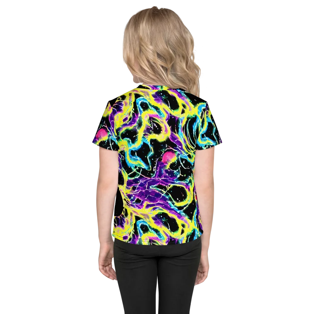 Electroflora on Kids Crew Neck T-Shirt — Back