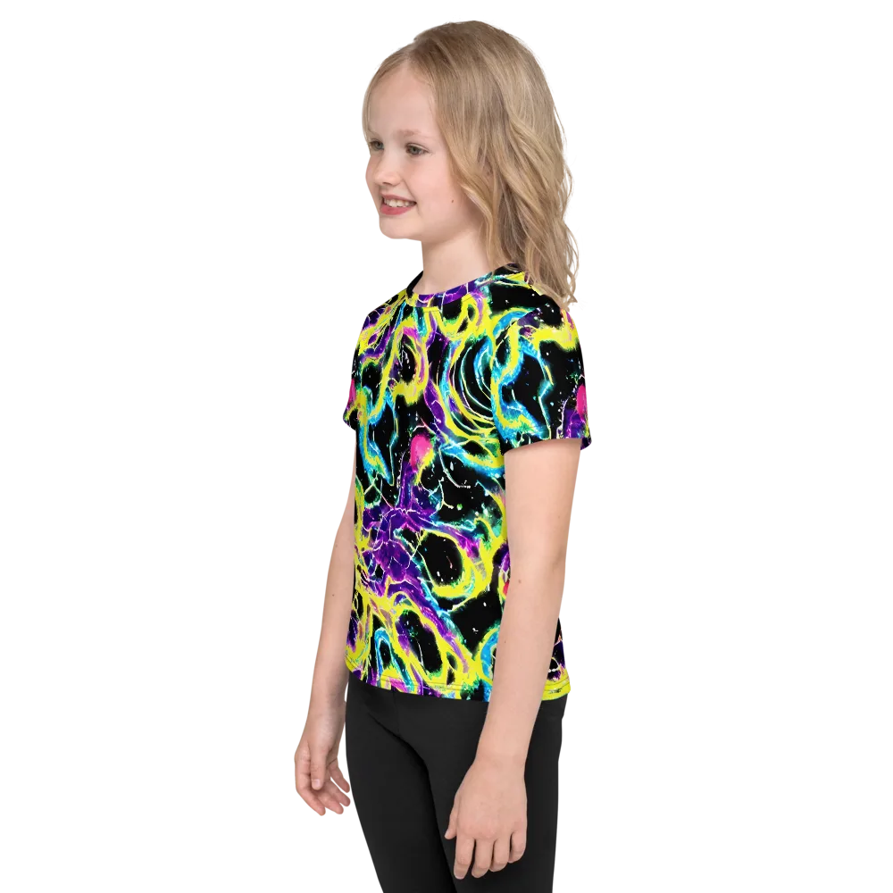 Electroflora on Kids Crew Neck T-Shirt — Left