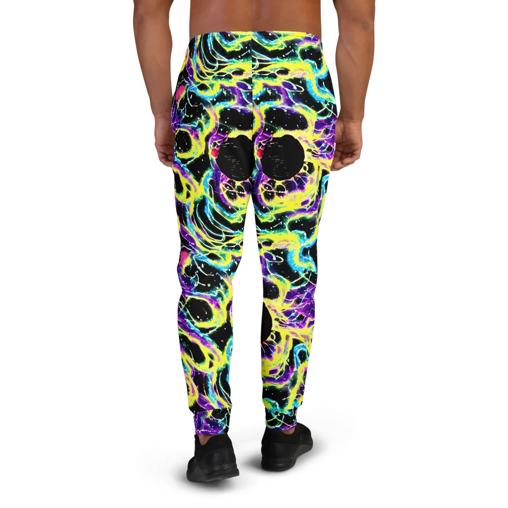 Electroflora on Men's Joggers — Back