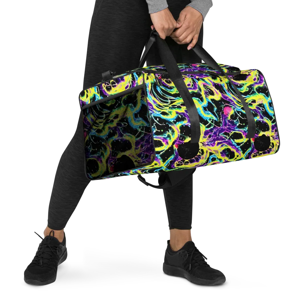 Electroflora on Duffle Bag — Right Front
