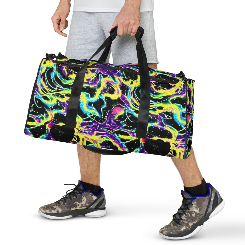 Electroflora on Duffle Bag — Front