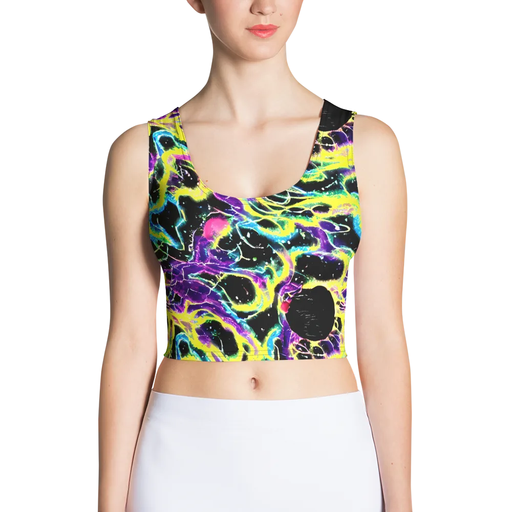 Electroflora on Crop Top — Front