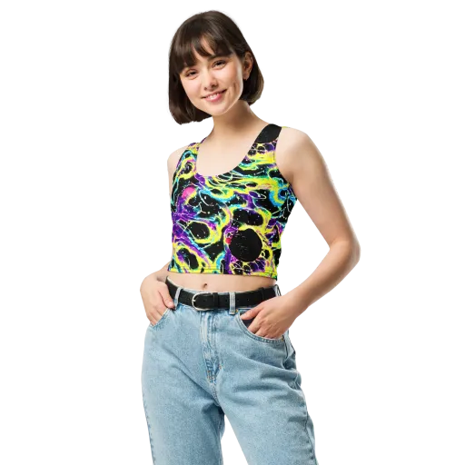 Electroflora on a Crop Top